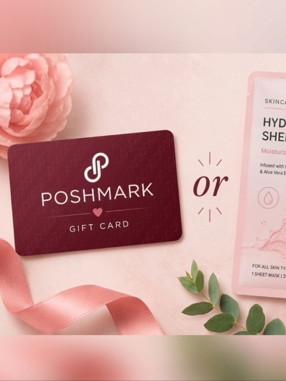 $25 Poshmark GiftCard Or FACE MASK WINNER MUST BE PRESENT TO CHOOSE